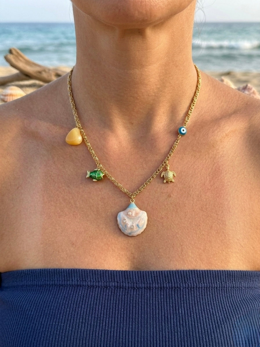 Shell Charm Necklace