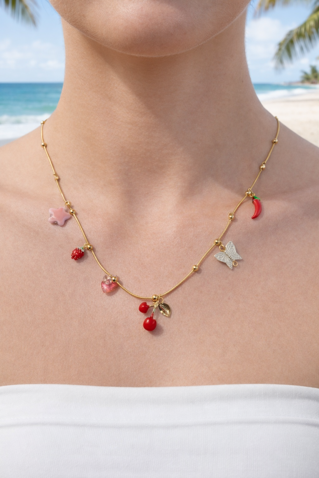 Cherry Charm Necklace