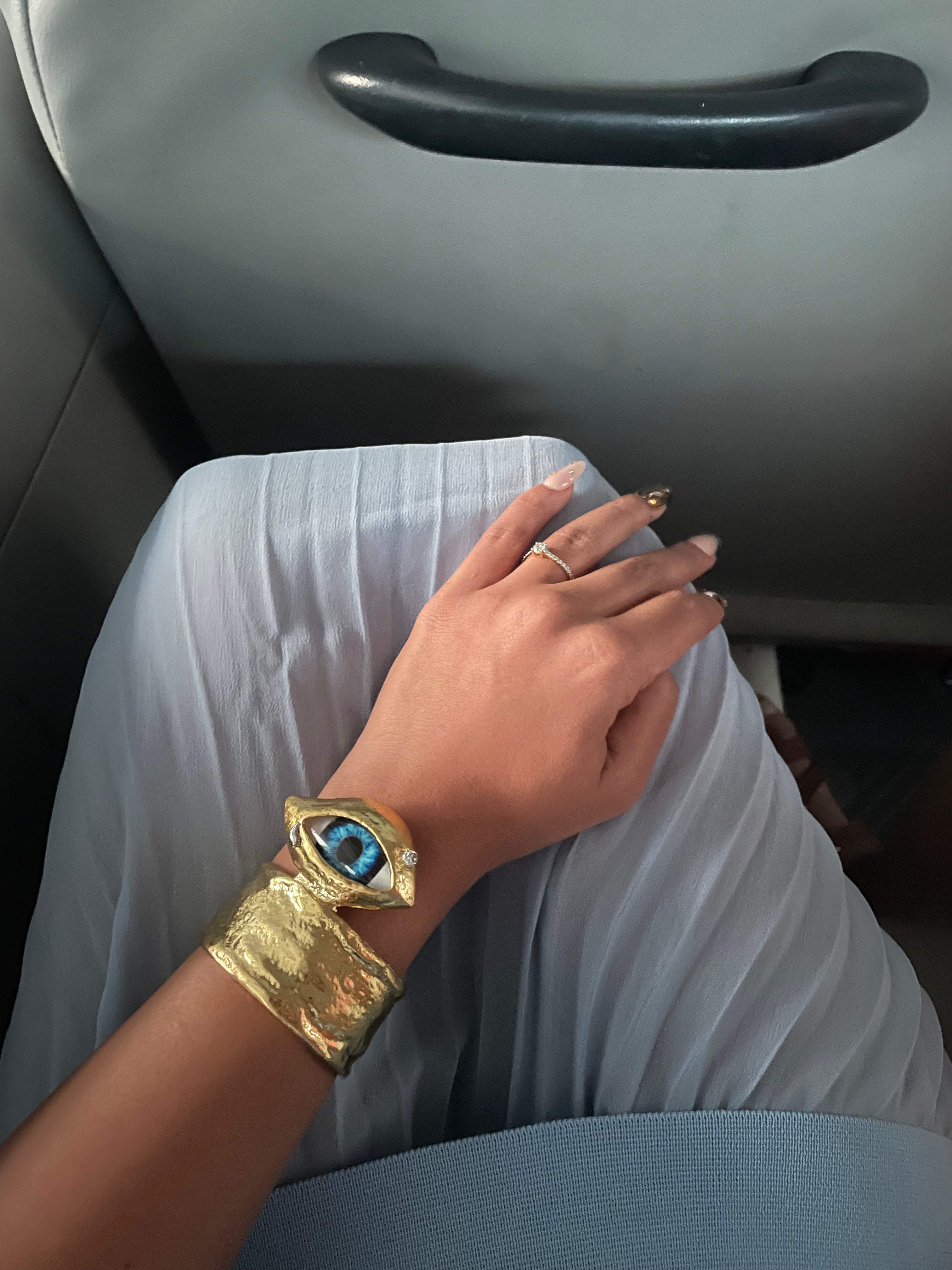 blue eye cuff