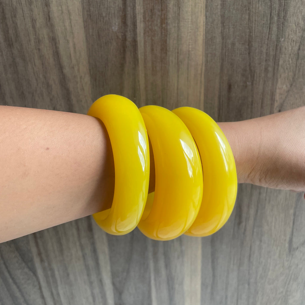 Candy resin bangle (Stack of 4)
