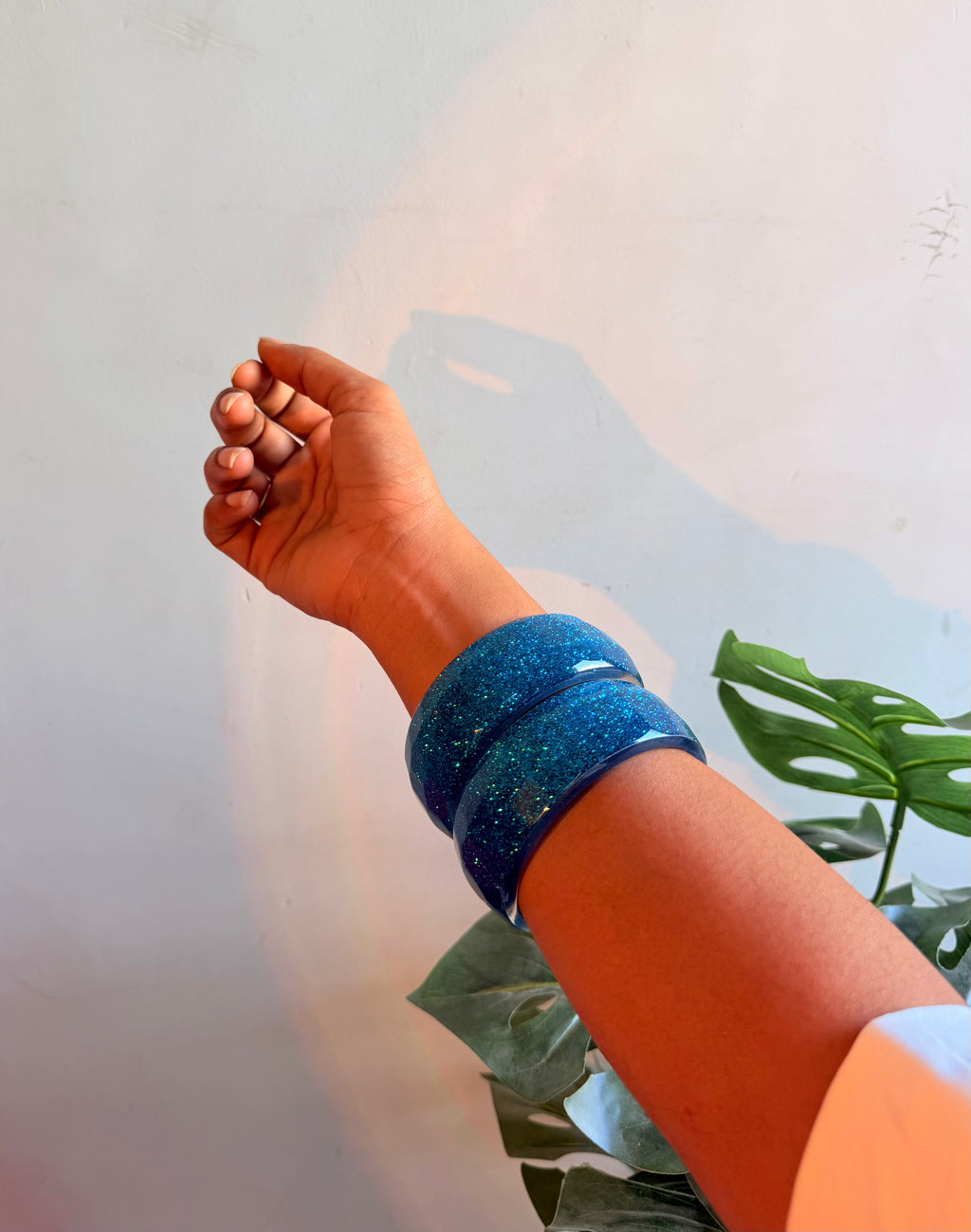 Mermaid Resin Bangle (Stack of 2))