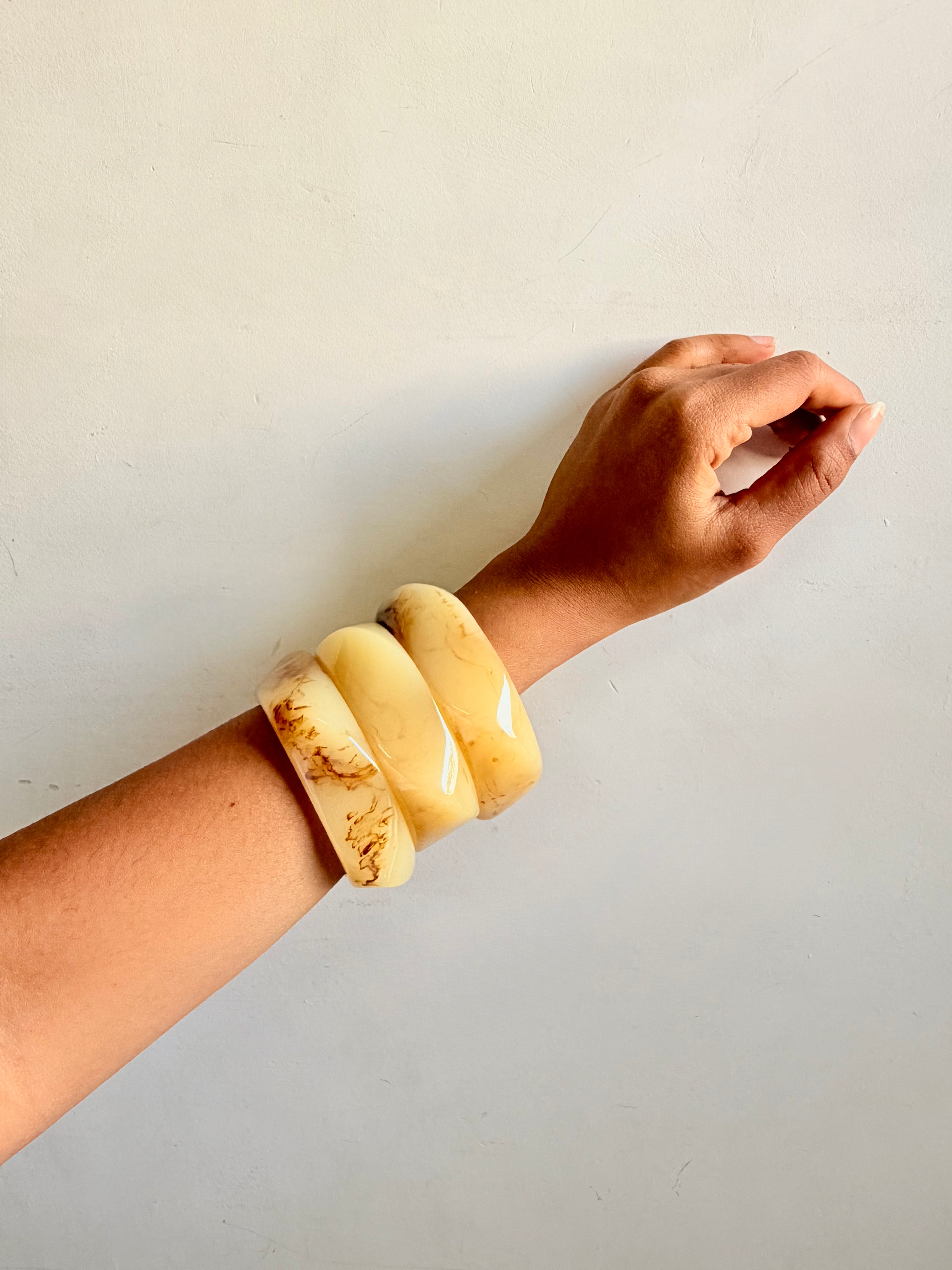 Sand Resin Bangle (Stack of 3)